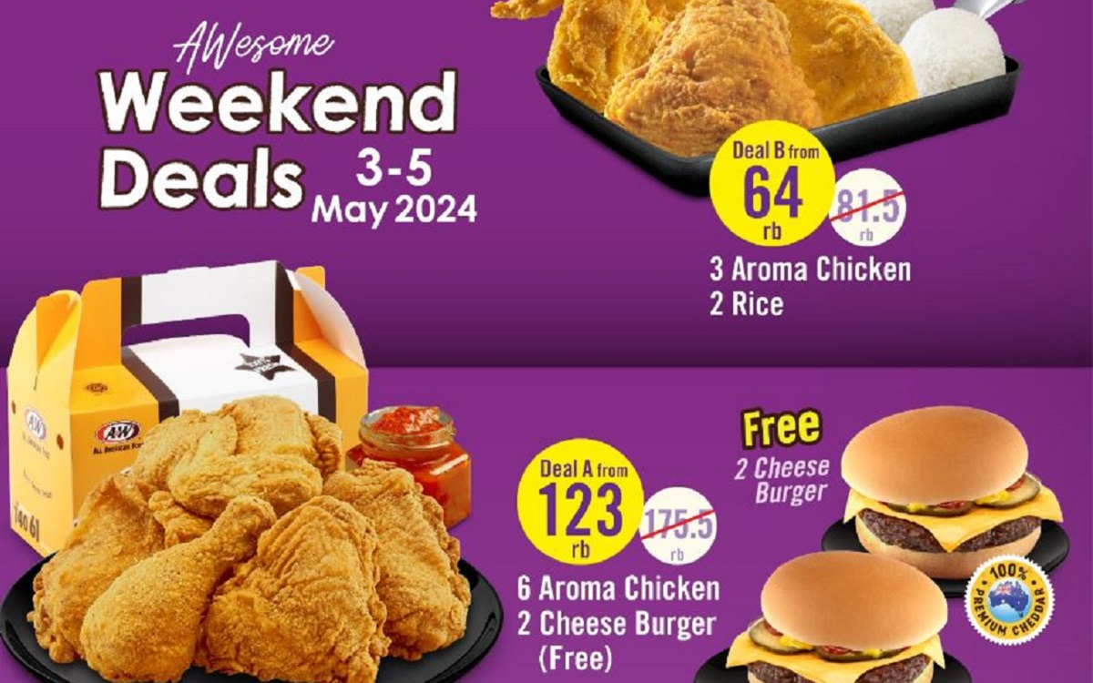 Segera Kunjungi A&W dan Nikmati Promo Weekend Deals: Cek Penawarannya di Sini!