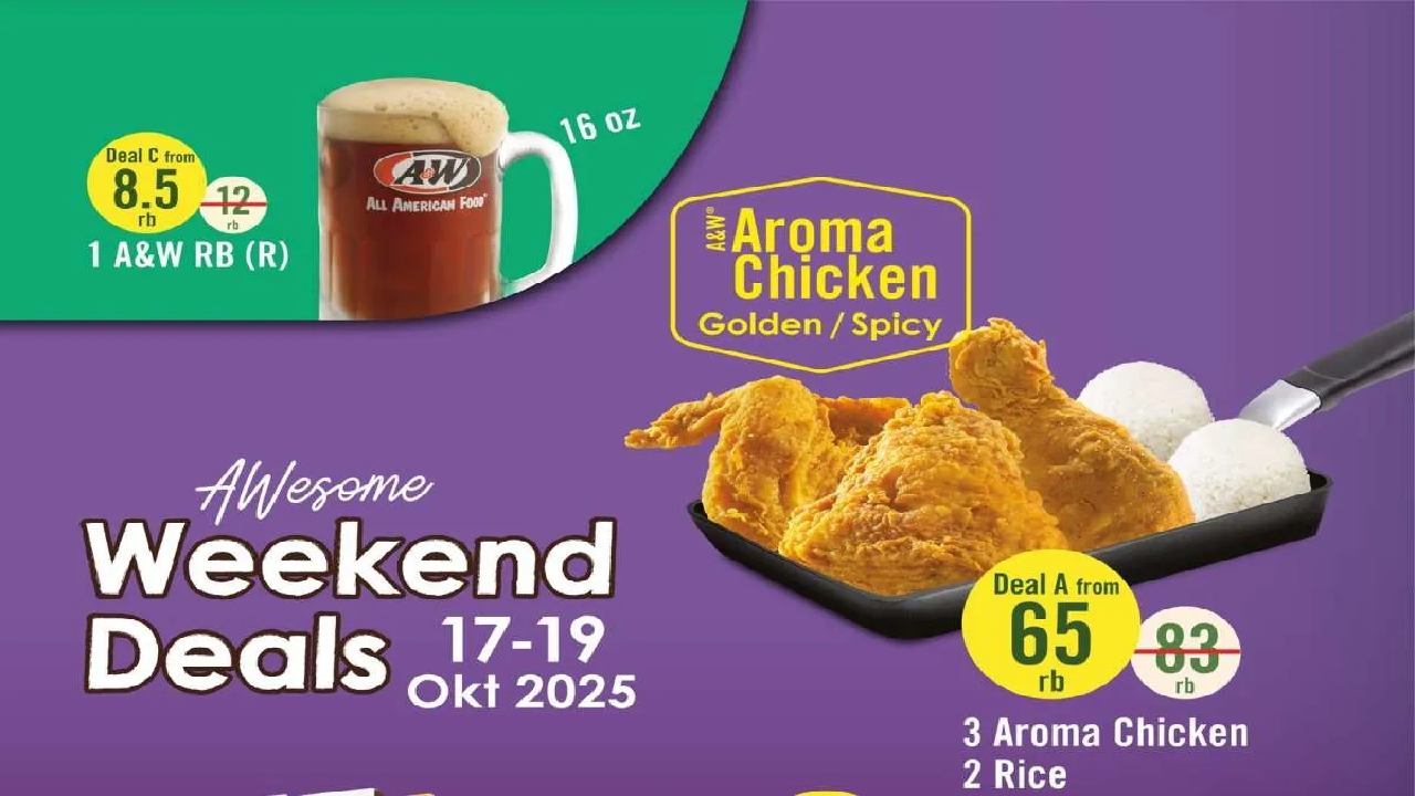Promo Weekend A&W: Beli Ayam Bisa Dapat Burger Gratis