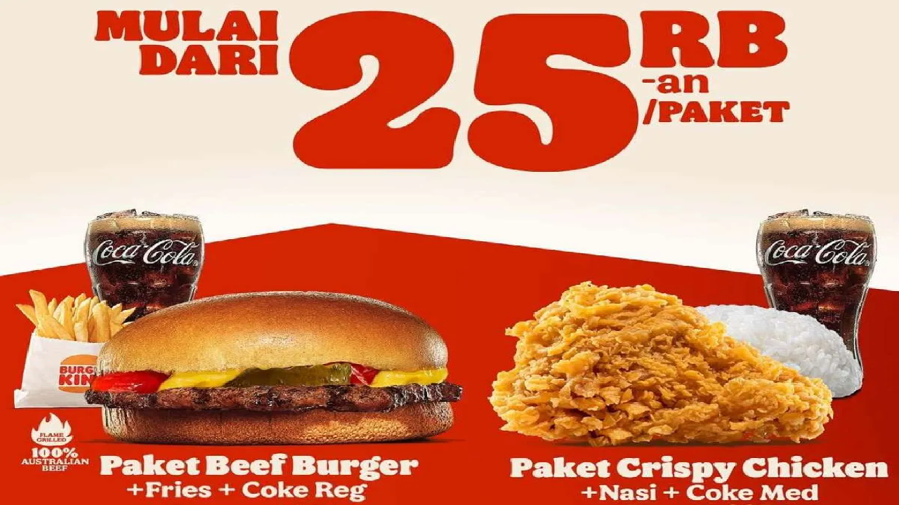 Promo Terbaru Burger King: Paket King Deals Mulai Dari Rp25.000an