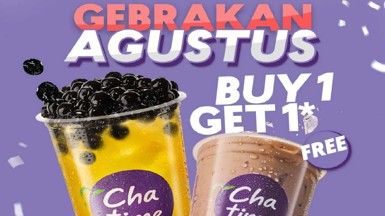Jangan Lewatkan! Promo Chatime Buy 1 Get 1 Gratis Sampai 6 Agustus 2025