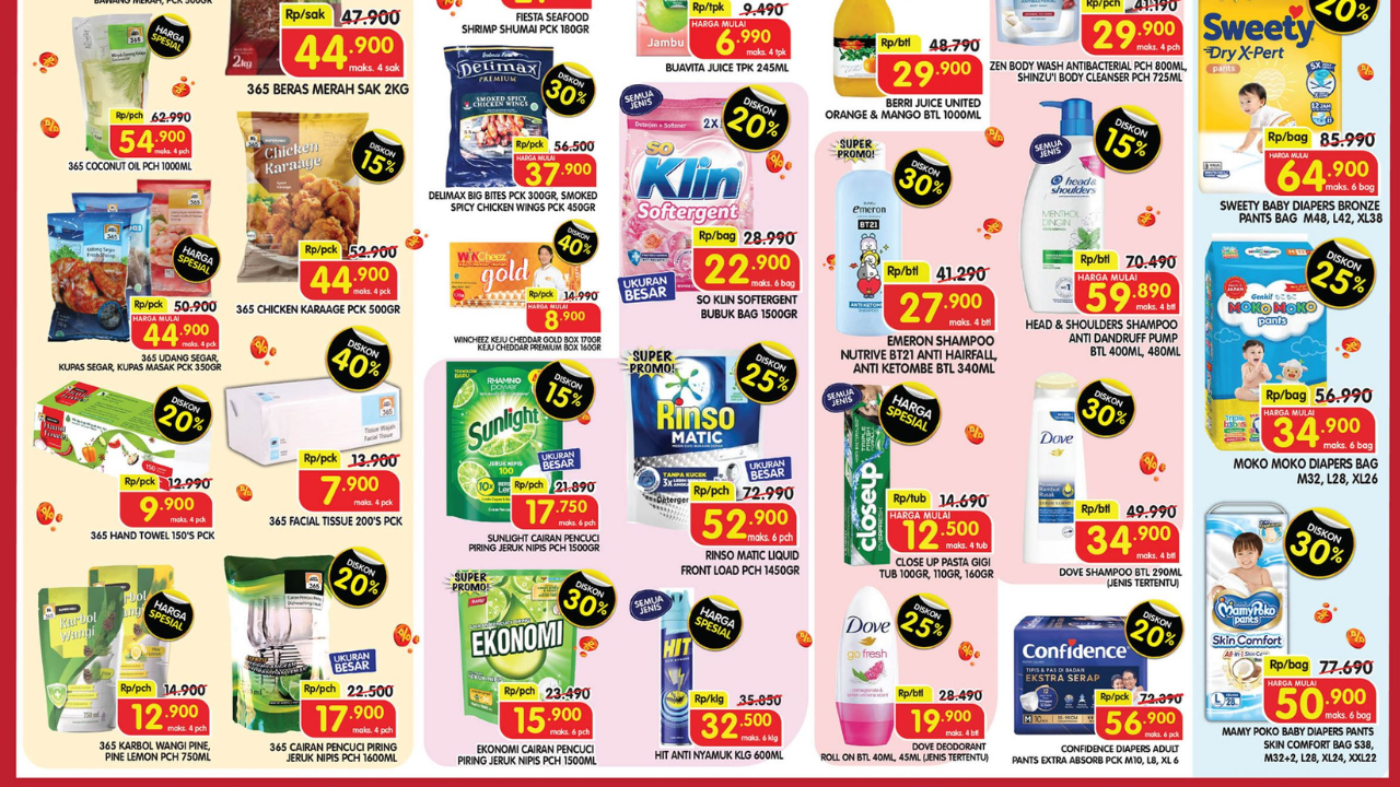 Daftar Lengkap Kumpulan Promo Belanja Murah di Superindo, Aktif Sampai 4 Desember 2025