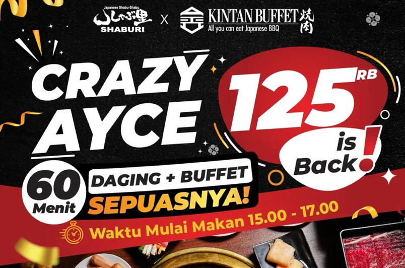 Promo Gila! Makan Sepuasnya Cuma Rp 125 ribu di Shaburi & Kintan Buffet