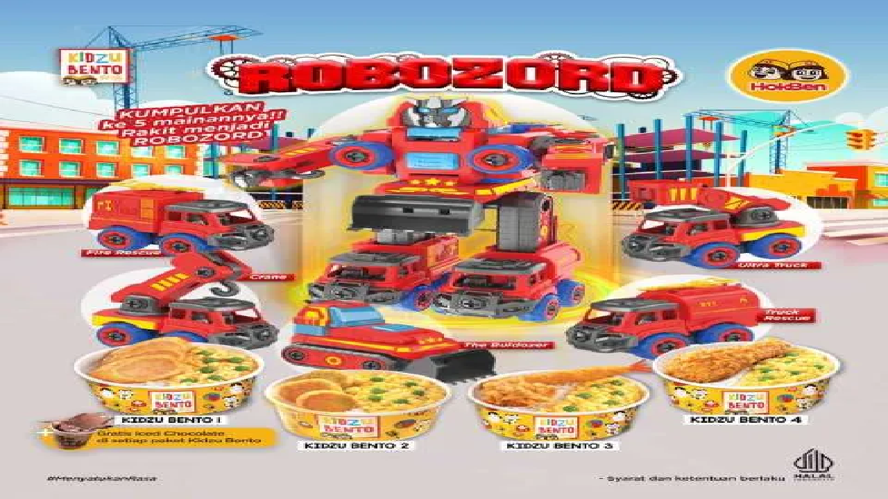 Promo HokBen Kidzu Bento + Iced Chocolate Cuma Rp 38.000-an Gratis Mainan, Nafsu Makan Anak Meningkat!