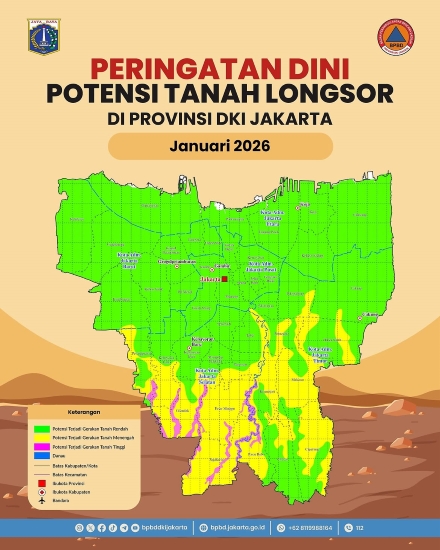 Waspada! BPBD Petakan Zona Longsor Jakarta Selatan, 7 Wilayah Ini Masuk Zona Gerakan Tanah