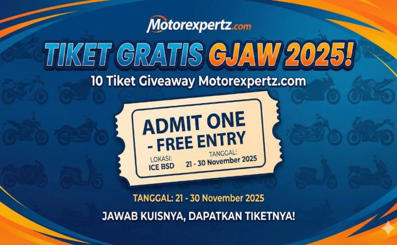 Motorexpertz Bagi-Bagi 10 Tiket Gratis untuk GJAW 2025, Begini Cara Ikut Kuisnya
