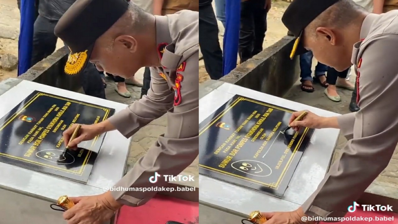 Viral Tanda Tangan Unik Kapolda Babel Tuai Sorotan Warganet