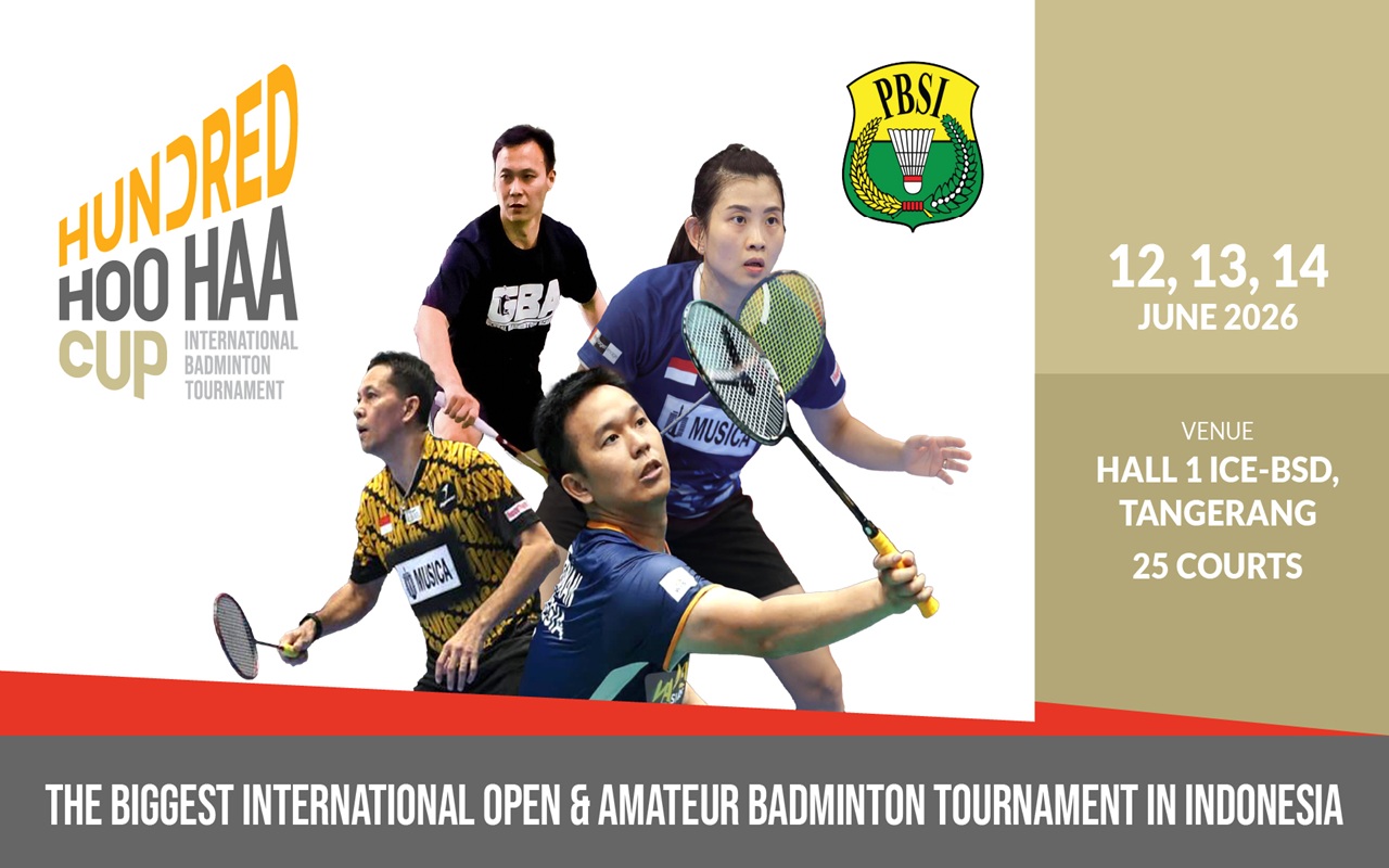 HUNDRED HOO HAA CUP 2026 Siap Digelar di ICE BSD, Ribuan Pebulu Tangkis Dunia Bakal Ramaikan Turnamen Internasional
