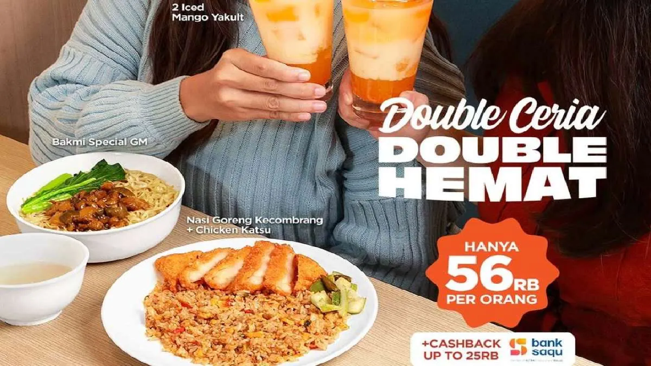 Makan Berdua Jadi Hemat Promo Bakmi GM Bisa Dapat Cashback Rp25.000