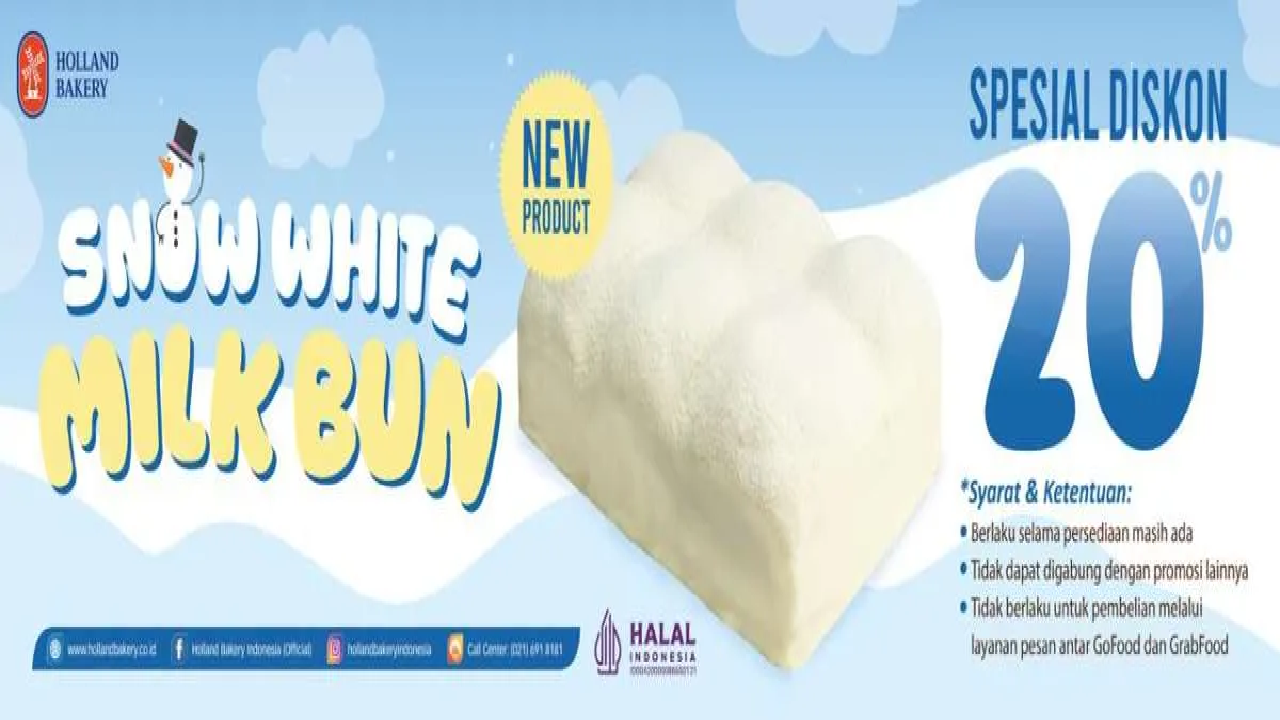 Promo Terbaru Holland Bakery Menu Baru Diskon Hingga 20 Persen, Cek Daftarnya