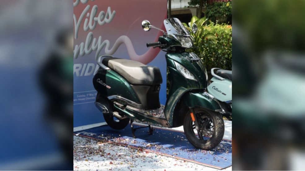 Makin Ganteng! TVS Callisto 125 Dibalur Warna Baru Emerald Green 