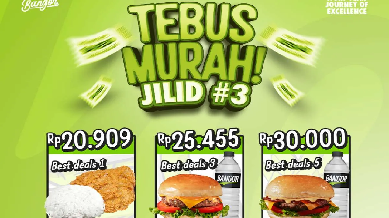 Tebus Murah Burger Bangor: Semua Varian Burger Mulai Rp 20.000an Aja, Ada Nasi dan Burger