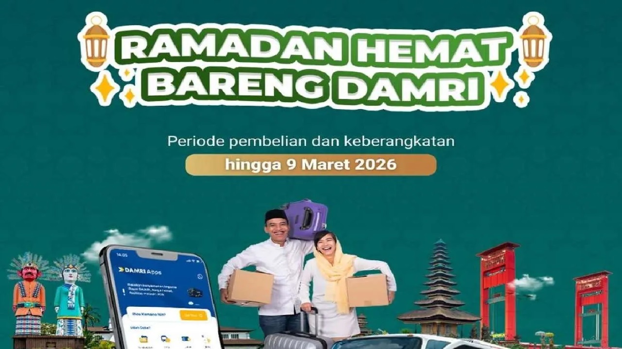 Edisi Ramadhan 2026 Promo Terbaru Tiket DAMRI: Hemat ke Kampung Halaman Mulai Rp124.000an