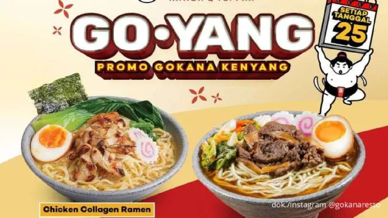 Serbu Promo Gokana Sekarang, Berlaku Hanya 25 Juni 2025: Makan Hemat Cuma Rp 26.000an Aja!