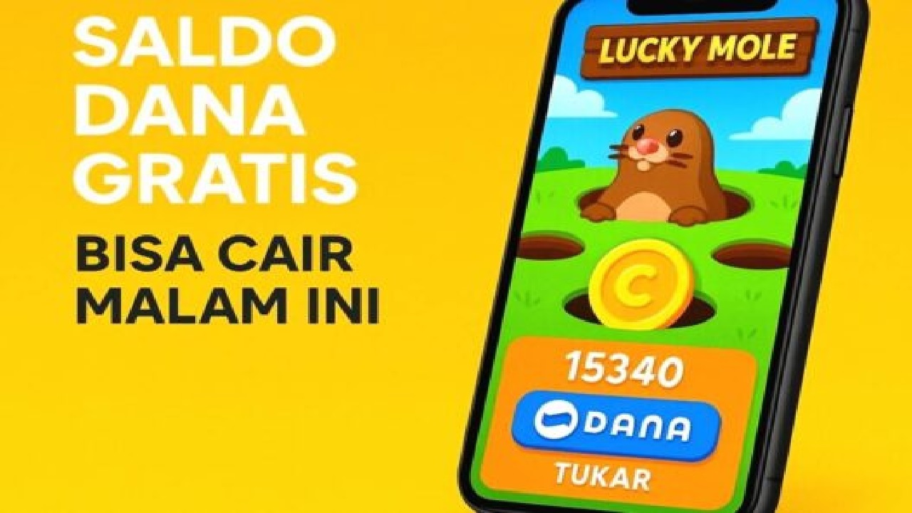 Game Lucky Mole Bisa Cairkan Saldo DANA Ratusan Ribu Rupiah, Ini Rahasia Memainkannya!
