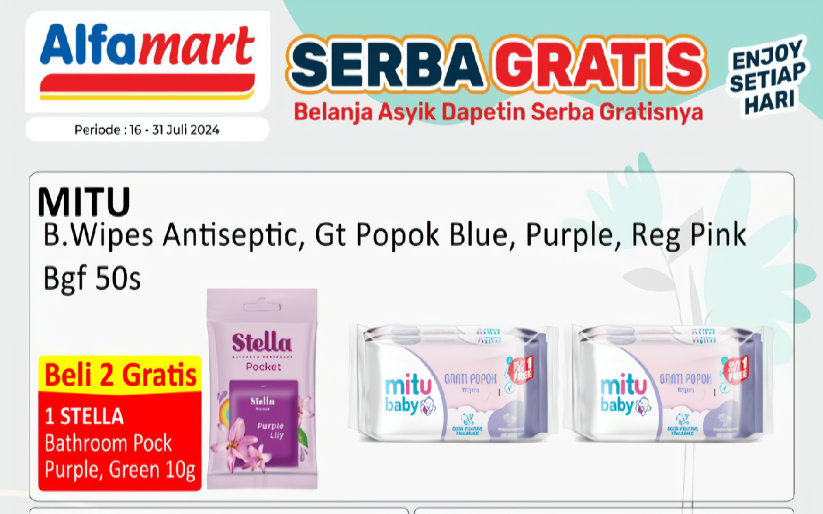 Alfamart Berikan Promo Belanja Lebih Hemat 'Serba Gratis', Ada Kesempatan Beli 3 Gratis 1!