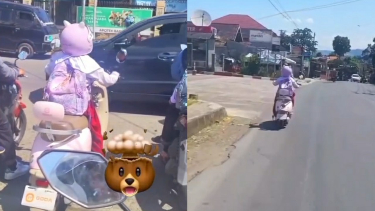 Viral Anak SD Terekam Kamera Kemudikan Motor Listrik di Jalan Raya, Bikin Warganet Khawatir