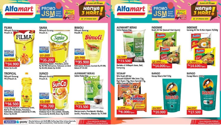 Murah Banget! Promo Alfamart Periode 25-27 Oktober 2024, Cek Daftar Lengkap Produknya di Sini Bund!