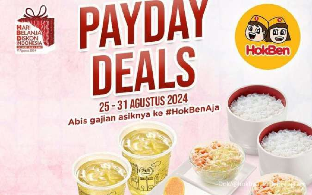 Promo HokBen Payday Hari Ini Mulai Rp 38.000-an, Buruan Diserbu!