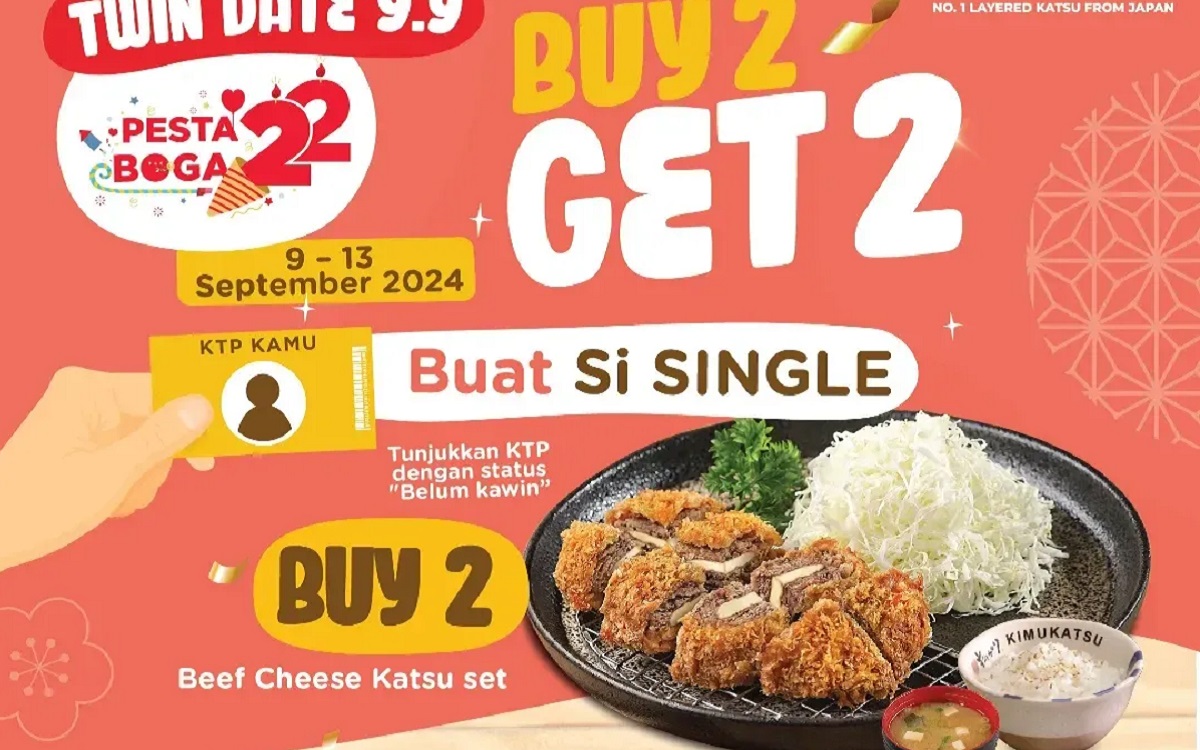 Promo Spesial Kimukatsu: Buy 2 Get 2 Free untuk Kamu yang Lagi Single!