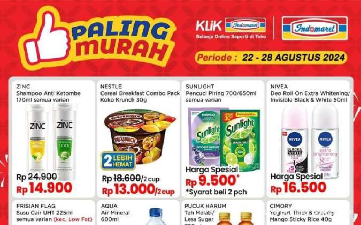 Promo Hari Biasa di Indomaret, Beli Sunlight dan Nivea Dapat Harga Spesial