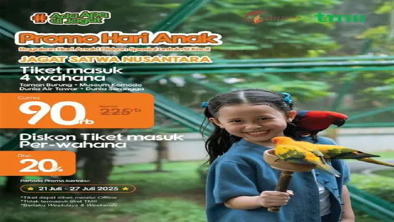 Cuma Beli Tiket Jagat Satwa Rp 90.000 Kamu Bisa Dapat 4 Wahana: Promo Edisi Hari Anak Nasional