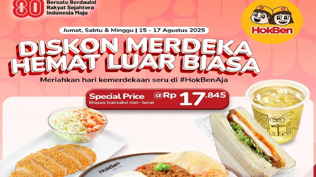 Berlaku Mulai Hari Ini, Nikmati Promo Kemerdekaan Hokben: Paket Hemat Luar Bisa Mulai Dari Rp 17.000an