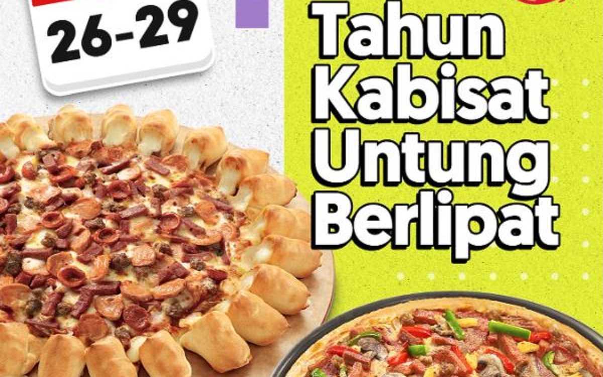 Promo Kabisat Spesial 29 Februari 2024 dari Pizza Hut: 2 Loyang Pizza Cuma Rp100 Ribuan Doang!