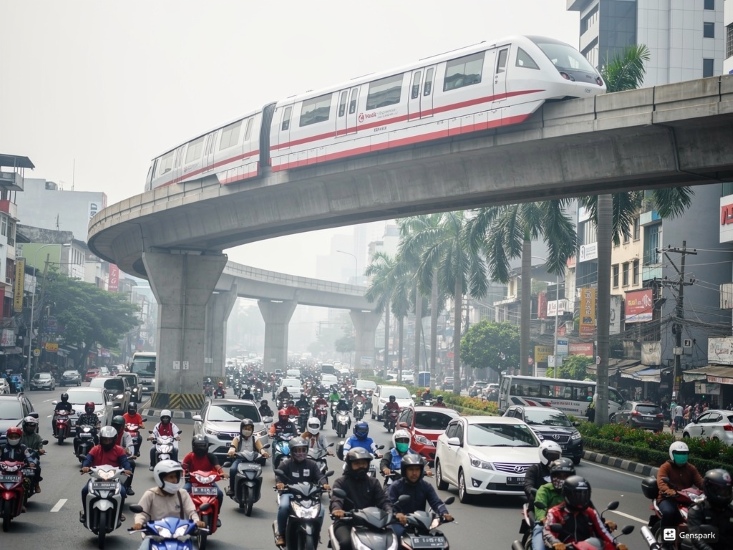 Progres LRT Velodrome-Manggarai 95 Persen Rampung, Apakah Dampaknya Buat Kemacetan Jakarta?