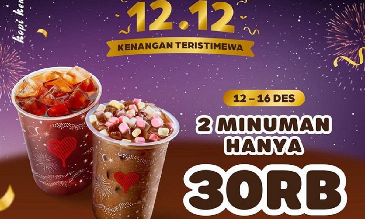 Nikmati Promo Bundling Kopi Kenangan Spesial 12.12: Dapatkan 2 Minuman Cuma 30 Ribuan Aja!