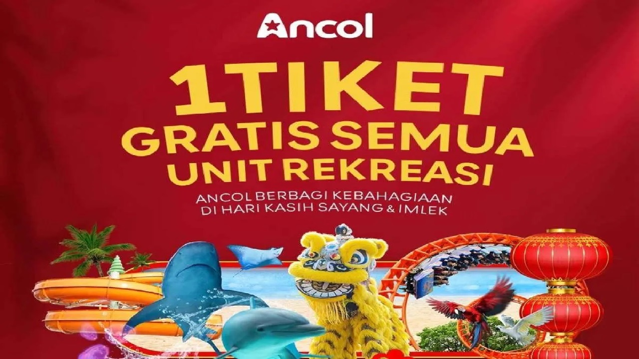 Ancol Berikan Promo Spesial Imlek dan Valentine 2026: Single Ticket Dijual Murah!