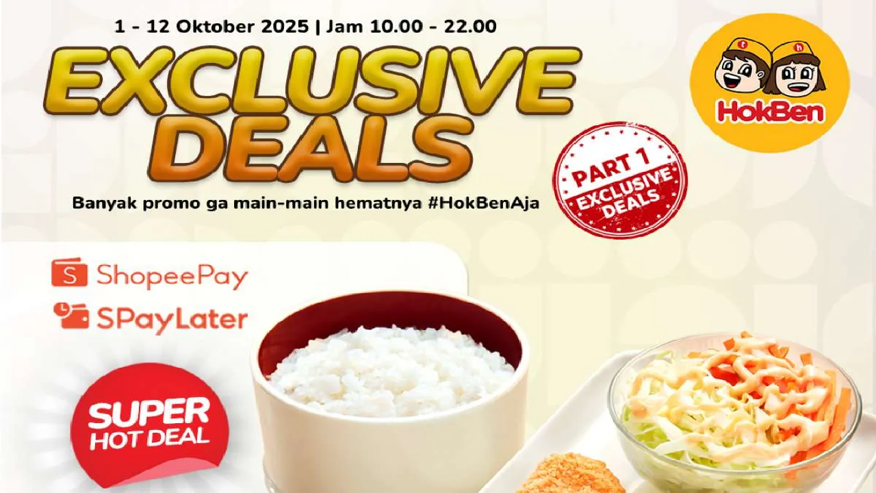 Khusus Pengguna Spaylatter! Promo Hokben 1-12 Oktober 2025: Hoka Hemat Cuma Bayar Rp1.000