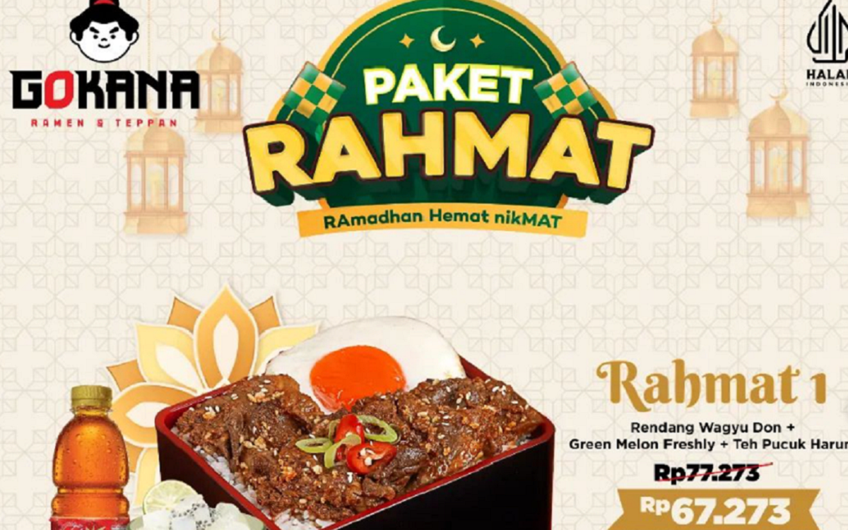 Nikmati Promo 'Paket Rahmat' di Gokana Ramen & Teppan Selama Bulan Puasa, Jangan Sampai Kelewatan!
