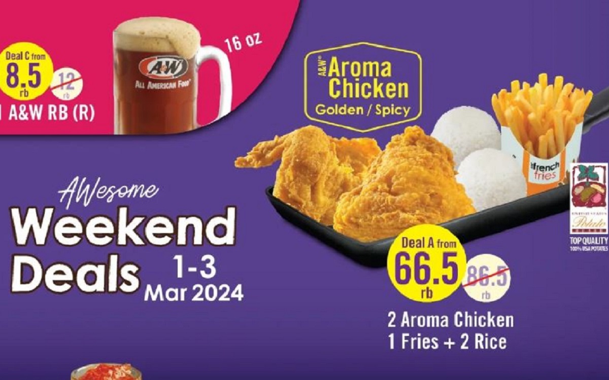 Nikmati Promo Weekend Deals Terbaru dari A&W Restaurants, Cek Begini Cara Dapatkannya!