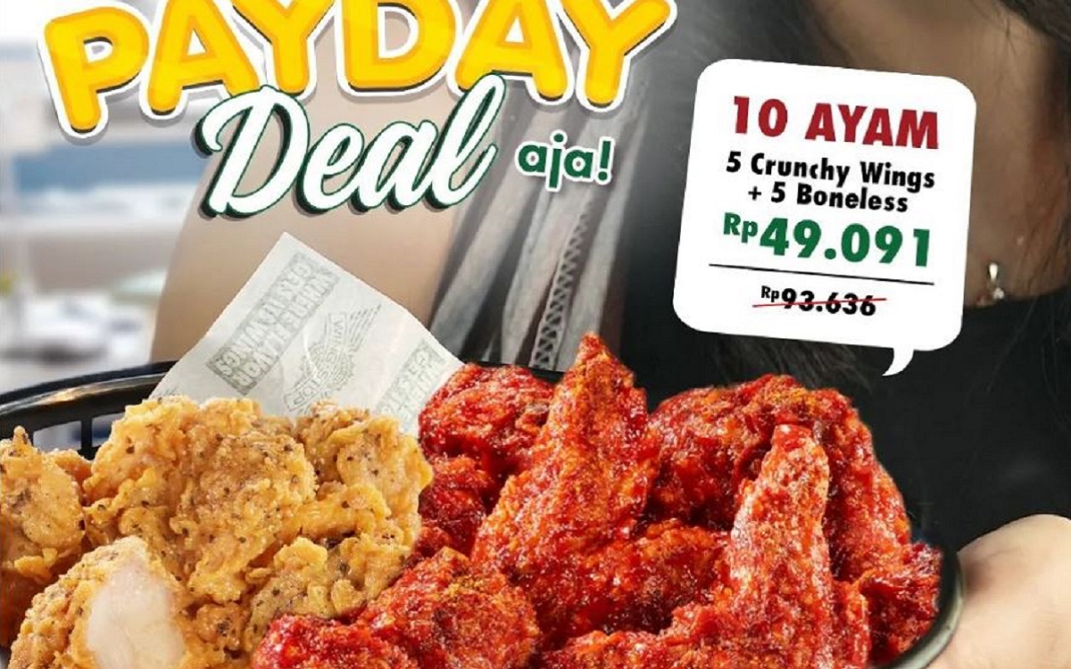Nikmati Promo Payday di Wingstop: Hanya Rp 49 Ribuan untuk 10 Ayam Lezat!