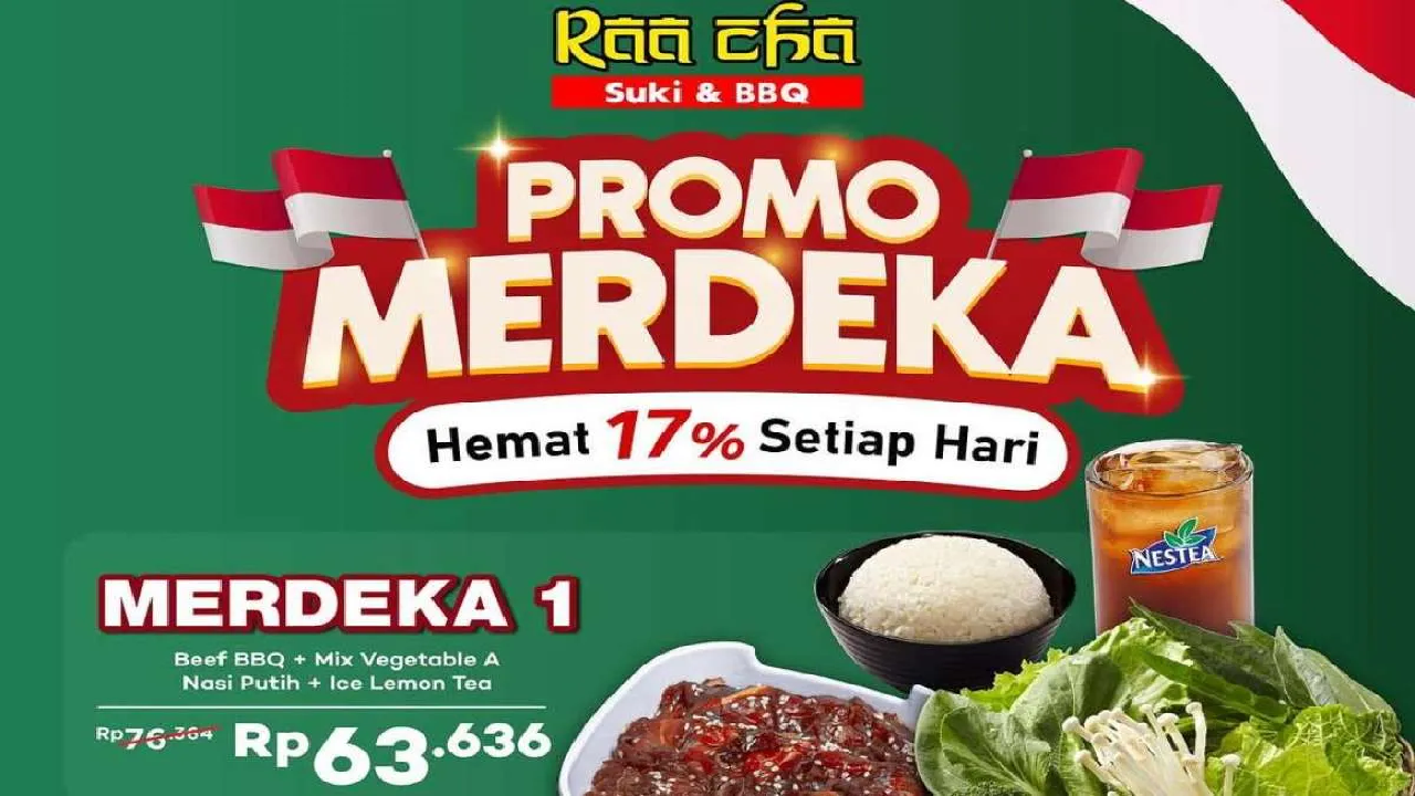 RaaCha Masih Berikan Promo Kemerdekaan: Beli 2 Paket Spesial Hemat 17 Persen