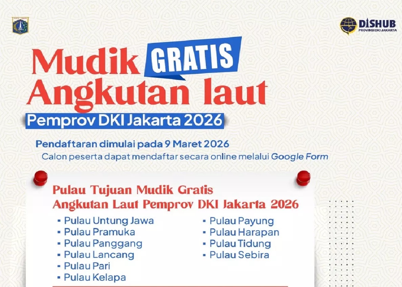 Yes! Pemprov DKI Buka Mudik Gratis Kepulauan Seribu 2026, Ini Cara Daftarnya