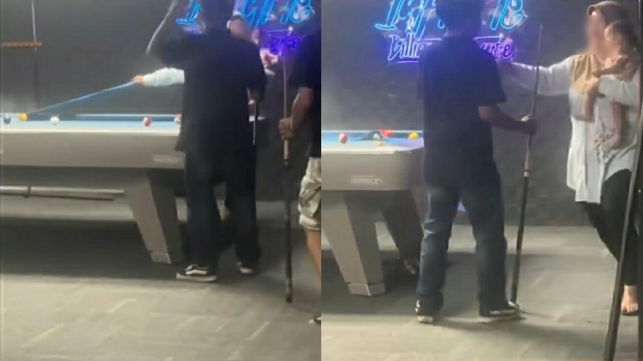 Viral Ibu-ibu Ngamuk Robek Karpet Meja Billiard, Diduga Kesal Anaknya Main Tak Ingat Waktu