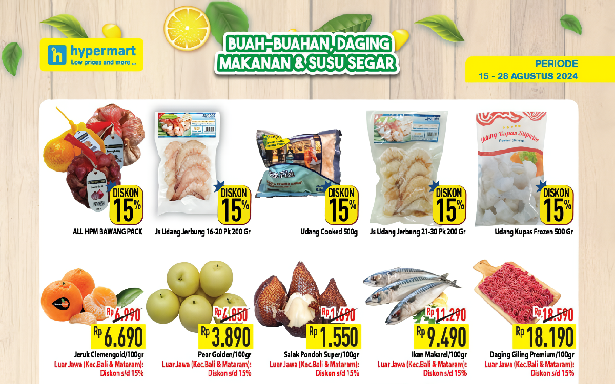 Penuhi Kebutuhan Dapur dengan Promo Hypermart Periode Agustus 2024, Bisa Dapat Diskon 15 Persen!