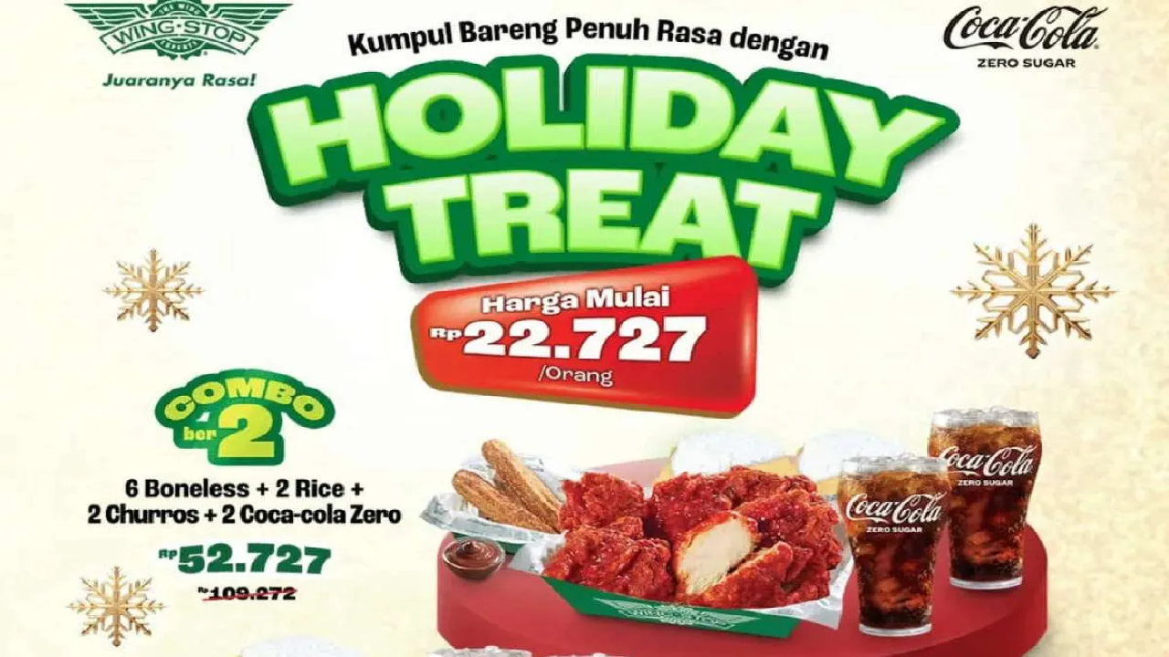Intip Promo Spesial WIngstop Desember 2025: Paket Makan Bareng Mulai Rp 22.000an per Orang