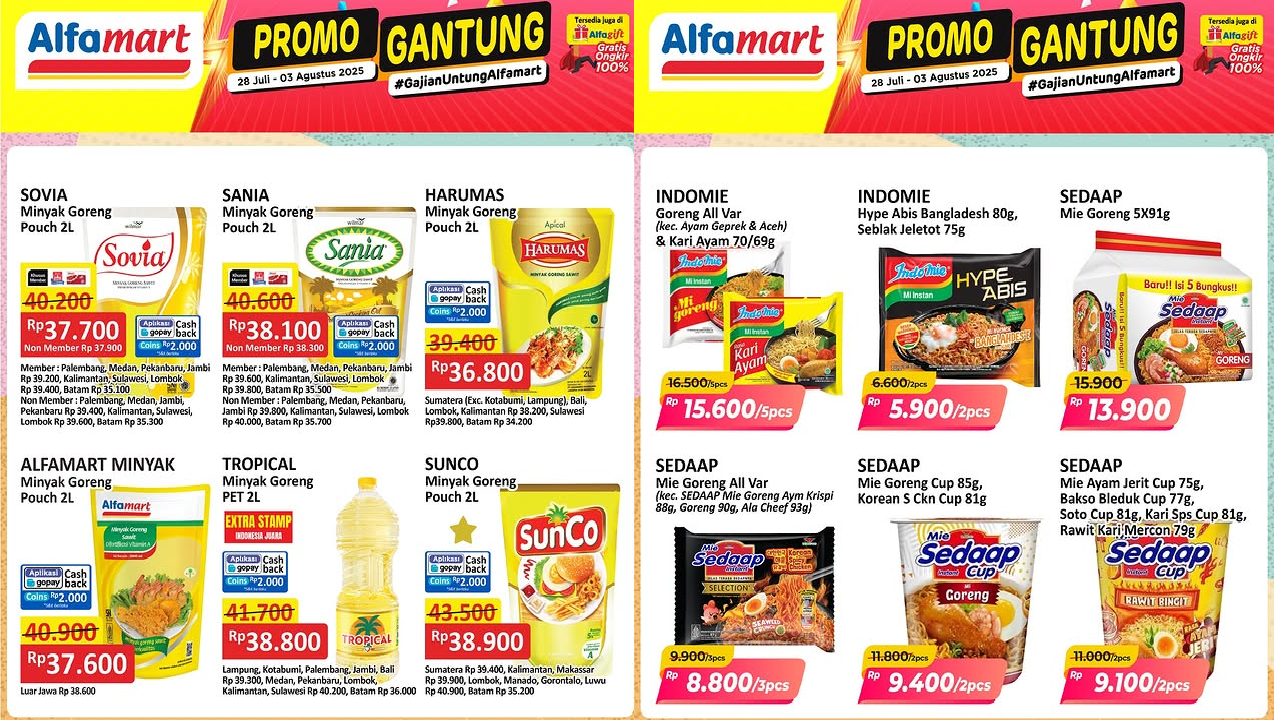 SIKAT! Promo Gantung Alfamart Hari Ini: Belanja Minyak Goreng Murah Aktif Sampai 3 Agustus 2025