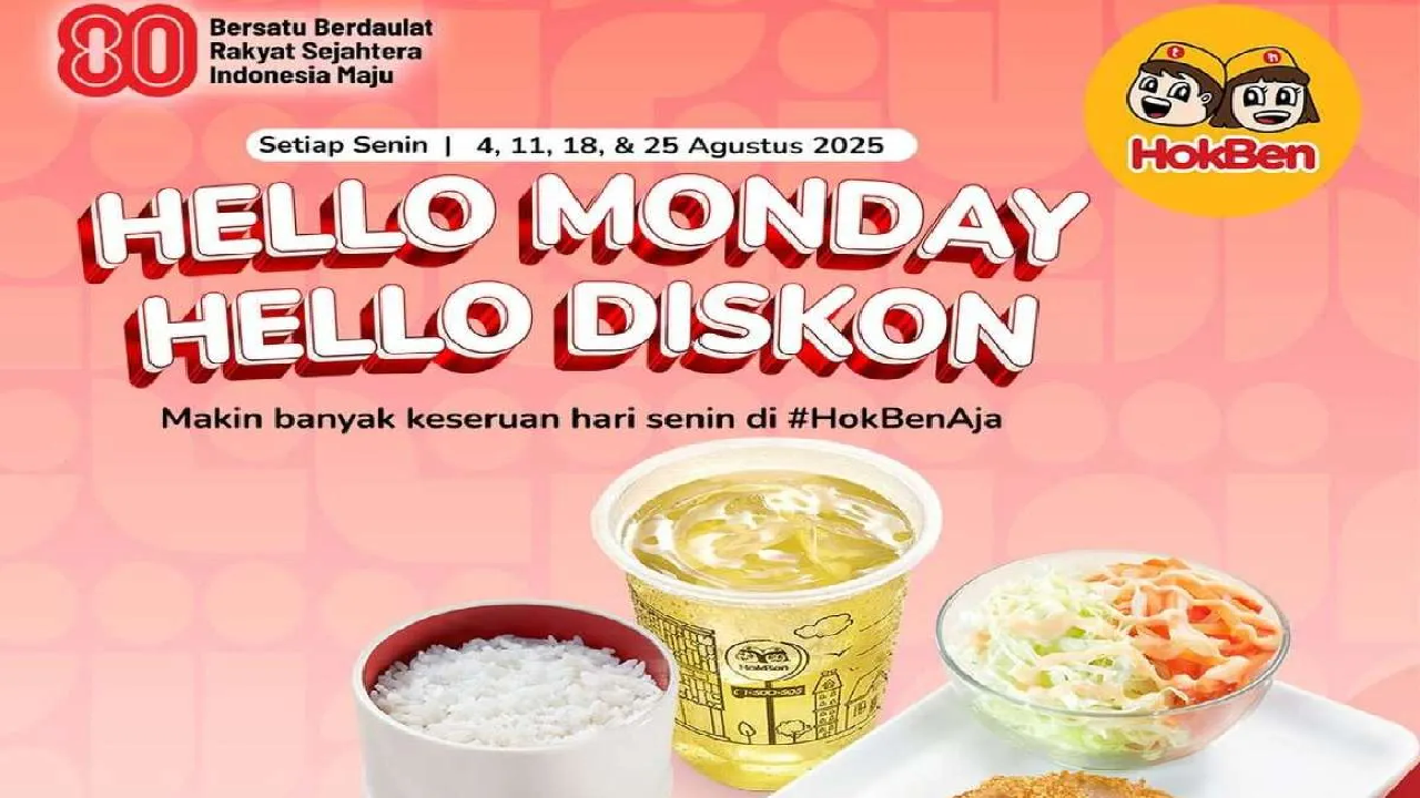 CUMA Hari Senin! Yuk Serbu Promo Hokben 11 Agustus 2025: Paket Chicken Katsu Cuma Rp 27.000an