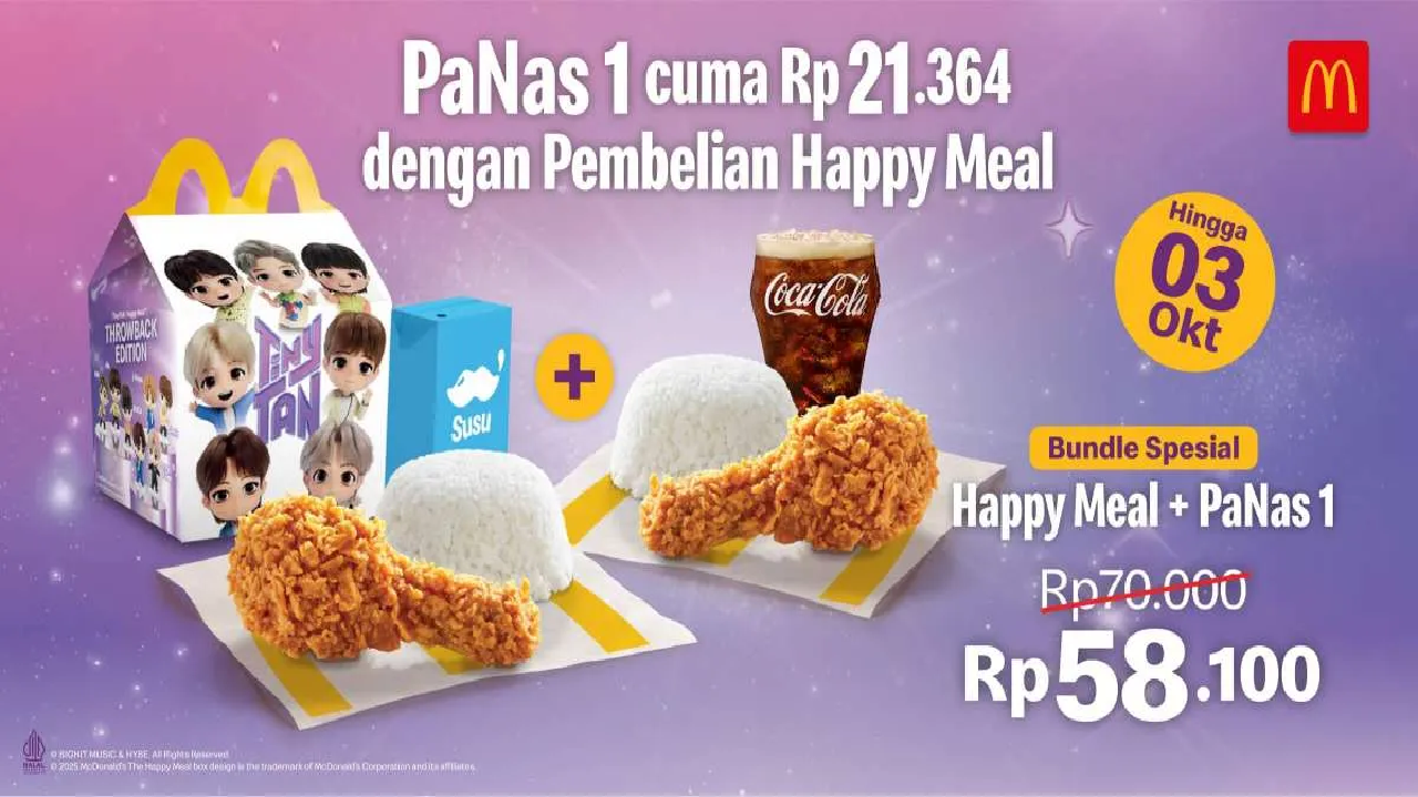 Serbu Sekarang Promo McD Bundle Special Happy Meal + PaNas 1 Cuma Rp 58.000an