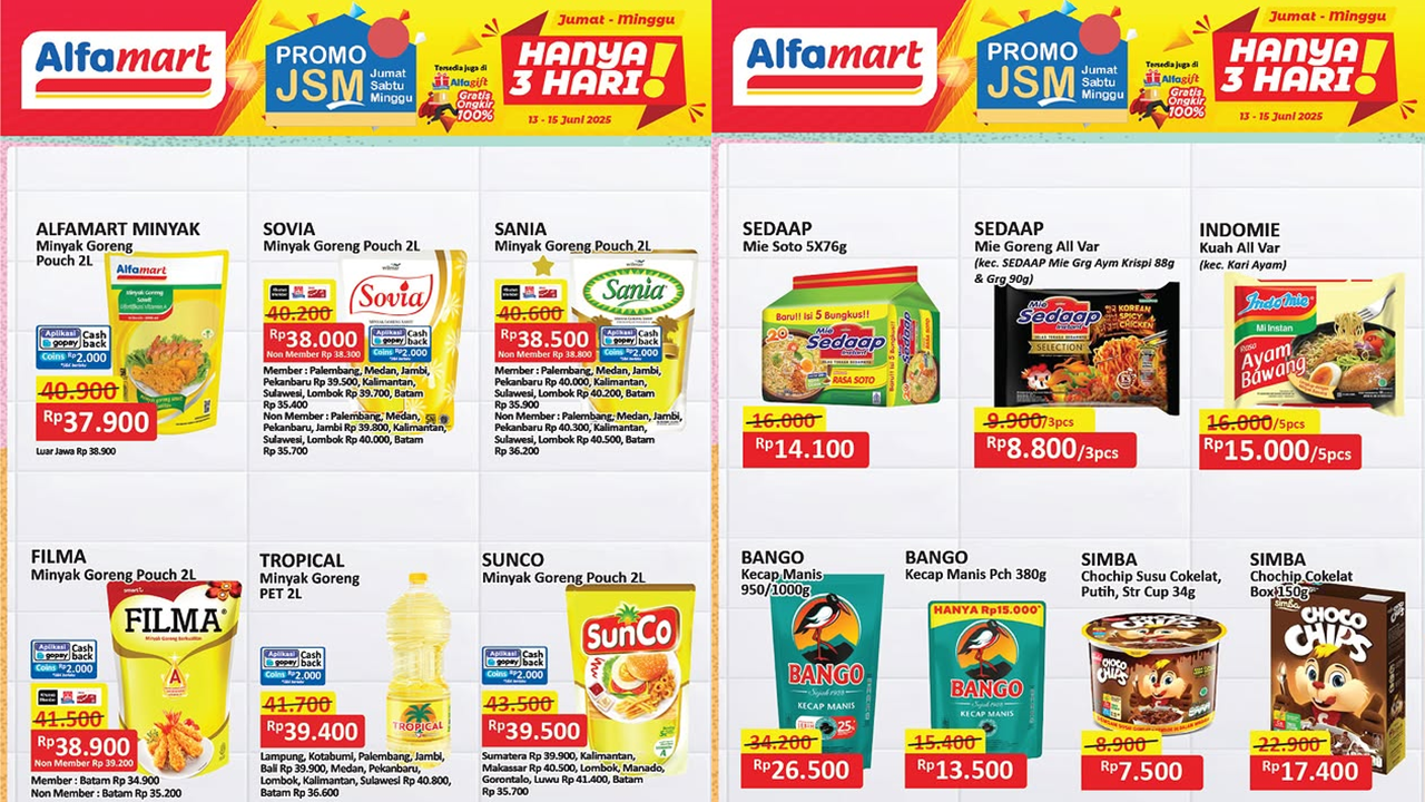 Segera Berakhir Hari Ini! Ambil Sekarang Juga Promo JSM Alfamart 15  Juni 2025