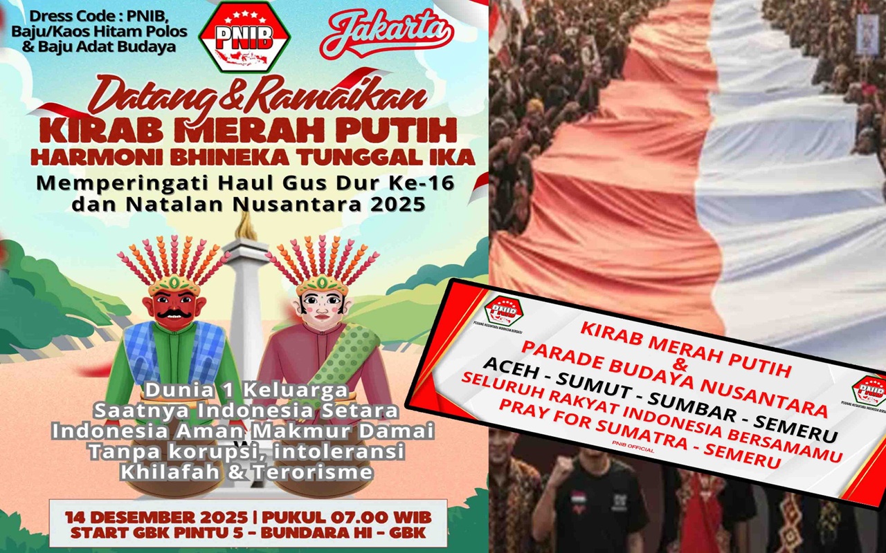 Gus Wal Serukan Perawatan Alam Lewat Kirab Merah Putih PNIB 14 Desember 2025