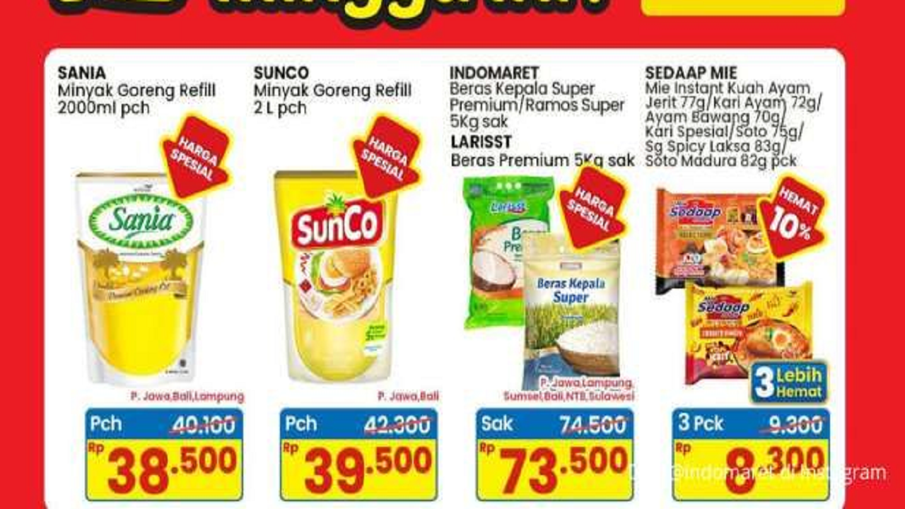 Promo JSM Indomaret : Minyak Goreng 2L Dijual Rp 30 Ribuan