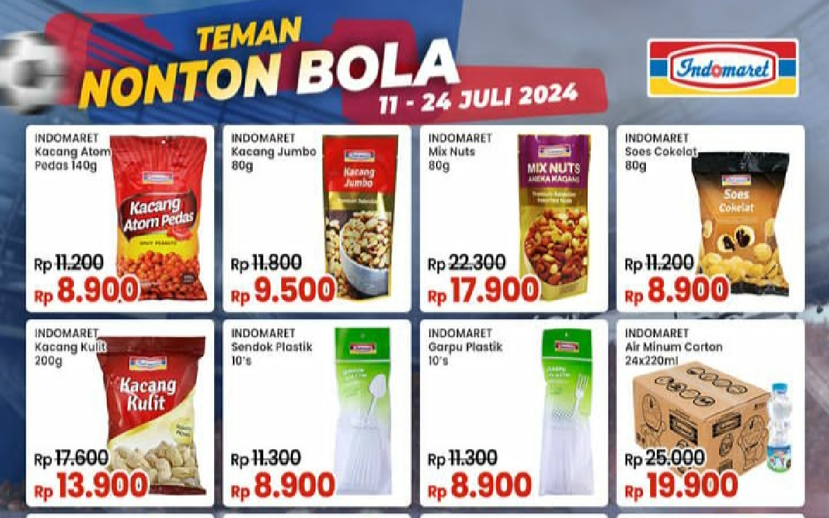 Yuk Serbu Promo Indomaret 'Teman Nonton Bola’, Nonton Final Euro dan Copa America Semakin Seru