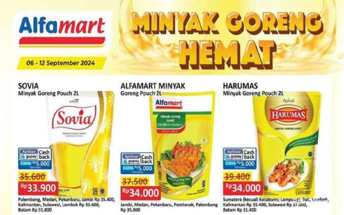 Segera Berakhir Hari Ini! Yuk Serbu Promo Minyak Goreng di Alfamart, Indomaret dan Superindo 