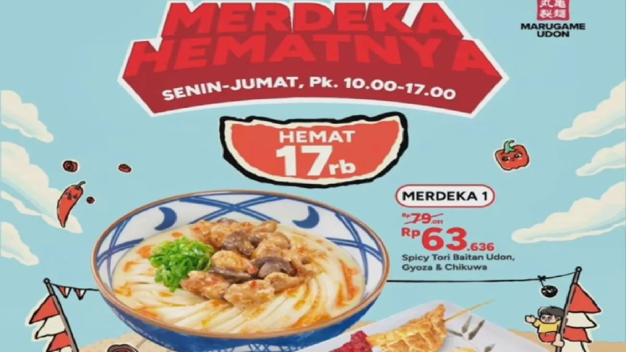 Marugame Udon Adakan 4 Paket Promo Kemerdekaan: 4 Paket Favorit Cuma Rp 60.000an