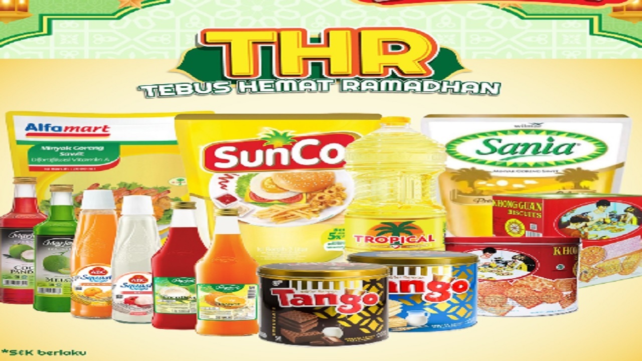 Promo Alfamart Edisi Pertengahan Ramadhan: Minyak Goreng 2L Rp31.400 dan Sirup ABC Rp11.900
