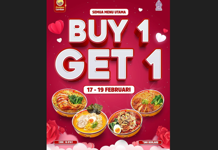 Golden Lamian Bagi-Bagi Diskon Nih, Sob! Makan Makin Puas dengan Promo Buy 1 Get 1